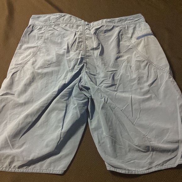 Patagonia Swim Trunks Board Shorts 33 Blue Inseam 10” Unlined. Preowned. - Picture 5 of 5